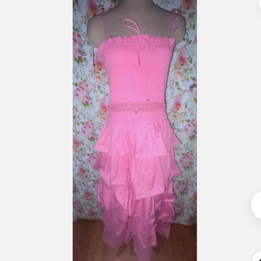 NWOT Free People Sunset Dancing Tiered Midi Dress A702